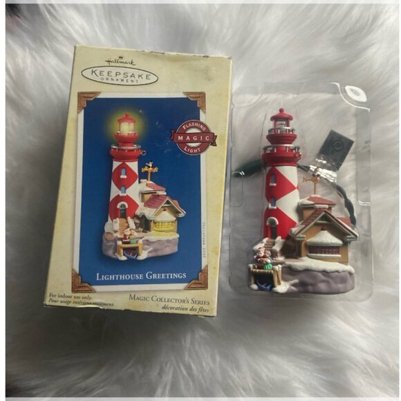 Hallmark Christmas Holiday Keepsake Ornament “Lighthouse‎ Greetings” 2005 - Picture 1 of 8
